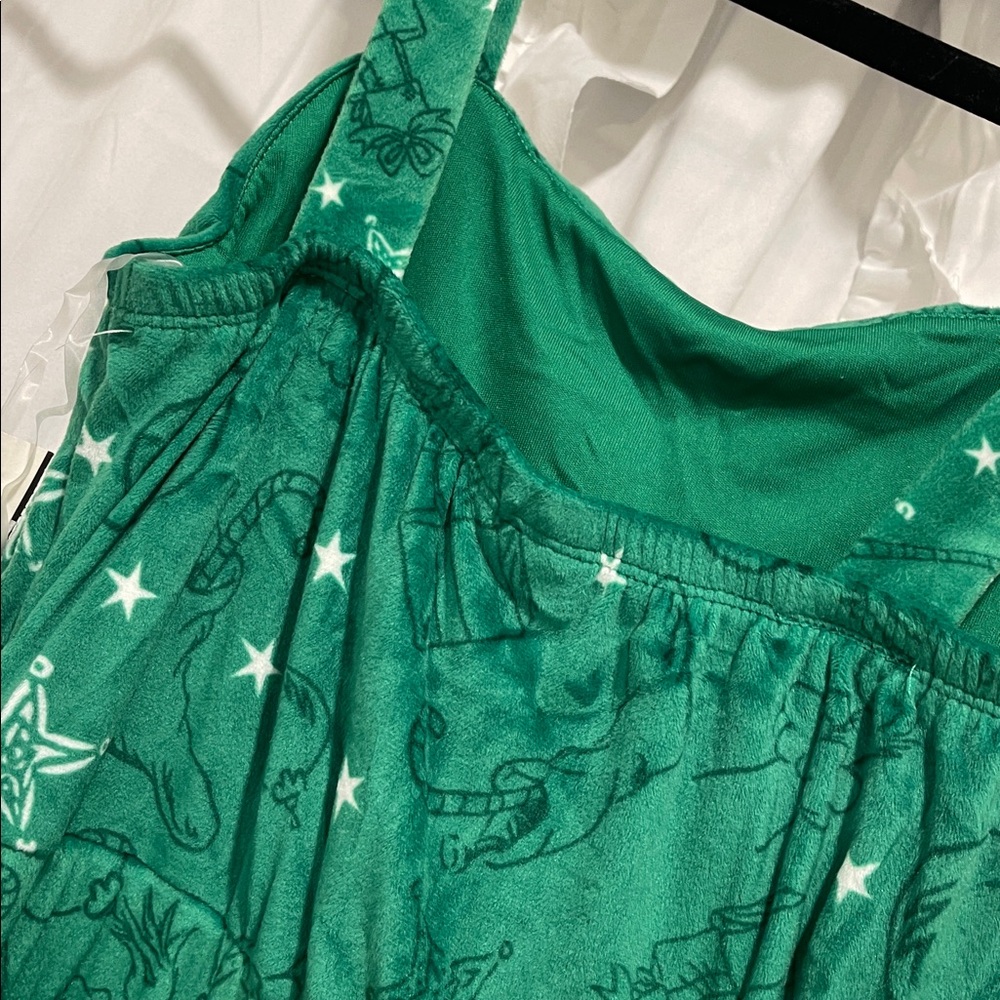 Green Grinch juniors dress nwt soft XXS (00) holiday Christmas outfit. - Picture 7 of 12